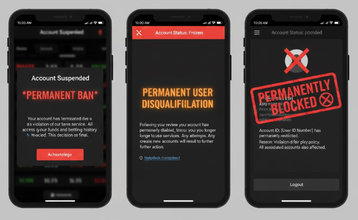 계정 정지 당한 실제 캡처본