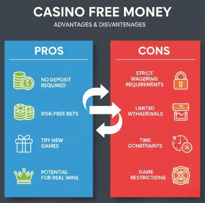 카지노 꽁머니 장단점을 나란히 비교한 인포그래픽 카지노 꽁머니 장단점을 나란히 비교한 인포그래픽