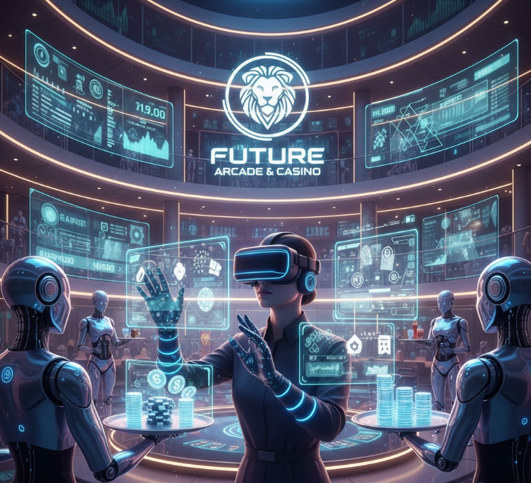 미래 카지노 트렌드를 상징하는 futuristic 이미지 미래 카지노 트렌드를 상징하는 futuristic 이미지