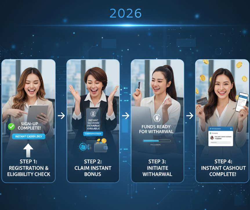 구조 인포그래픽 – 가입부터 즉시환전 가능 여부, 실제 출금까지의 흐름을 단계별로 보여주는 명확한 다이어그램 구조 인포그래픽 – 가입부터 즉시환전 가능 여부, 실제 출금까지의 흐름을 단계별로 보여주는 명확한 다이어그램