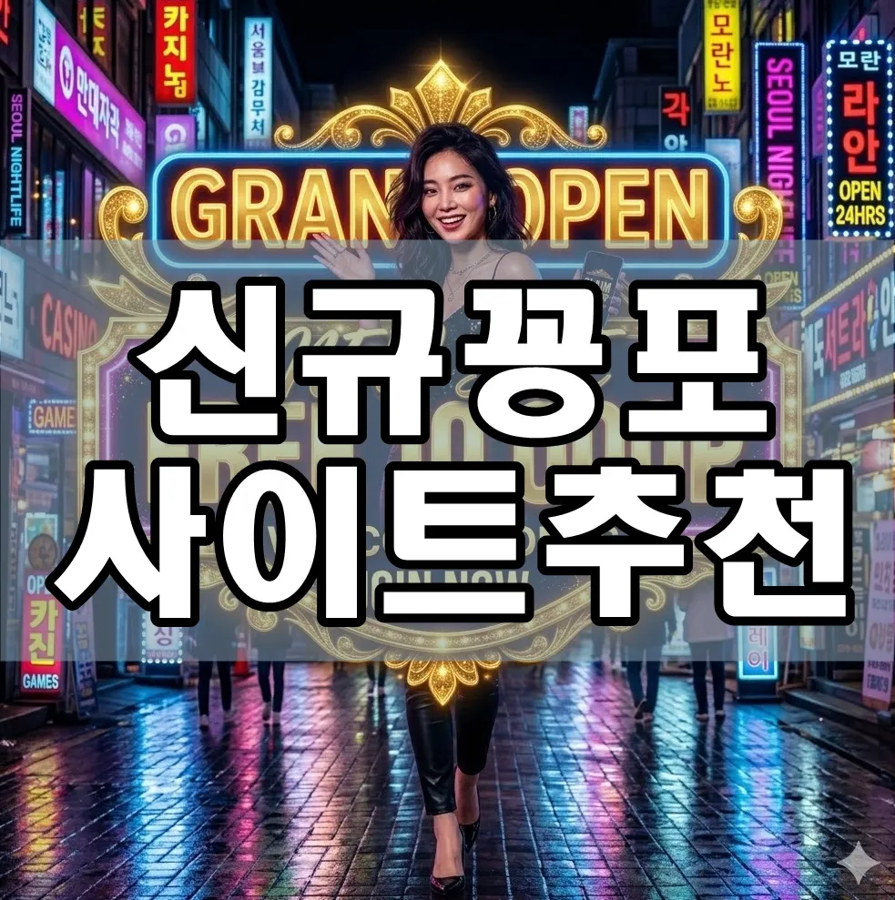 신규 꽁포사이트 추천 표지