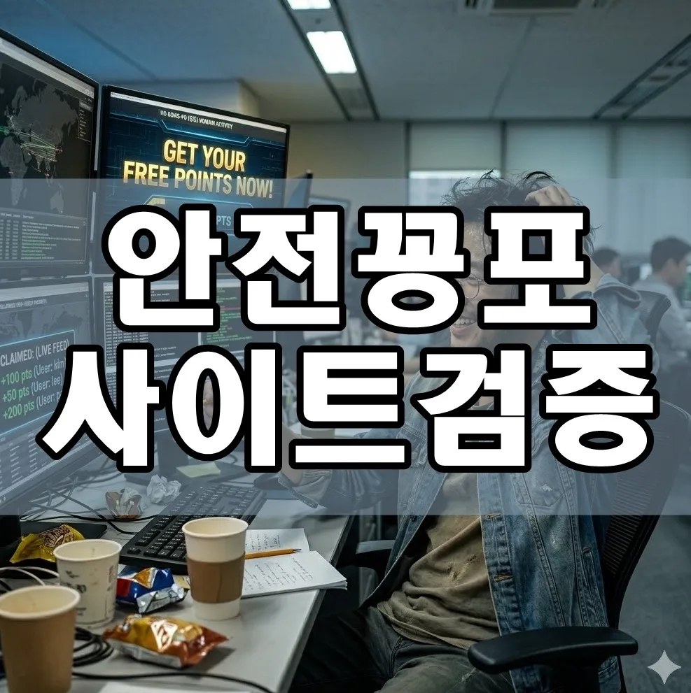 안전 꽁포사이트 검증 표지