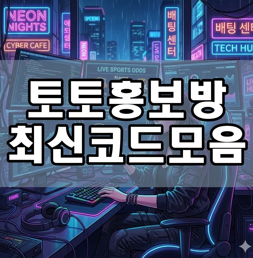 토토홍보방 최신 코드 모음 표지