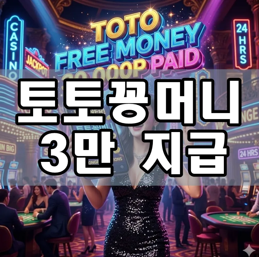 토토꽁머니 3만지급 표지